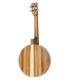 Fundo e ilhargas em acácia maciça do ukulele Banjo APC modelo UKU T BJ100