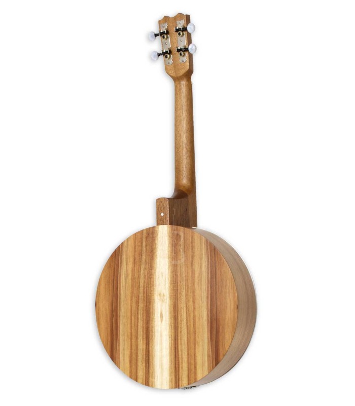 Fundo e ilhargas em acácia maciça do ukulele Banjo APC modelo UKU T BJ100