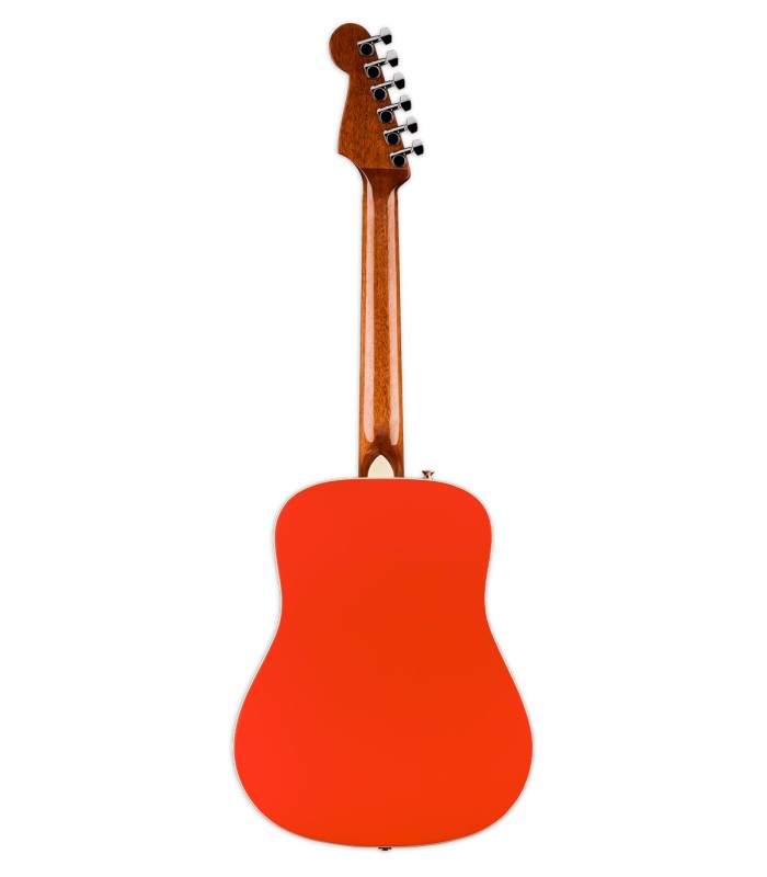 Fundo e ilhargas em sapele da guitarra acústica Fender modelo Redondo Mini
