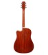 Guitarra eletroacústica Beckman BKM/DCE-SPR com fundo e ilhargas em mogno