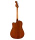 Fundo e ilhargas em sapele da guitarra eletroacústica Fender modelo California Standard Redondo CE Nat
