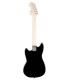 Electric guitar Fender model Squier Sonic Mustang LRL Black with maple neck