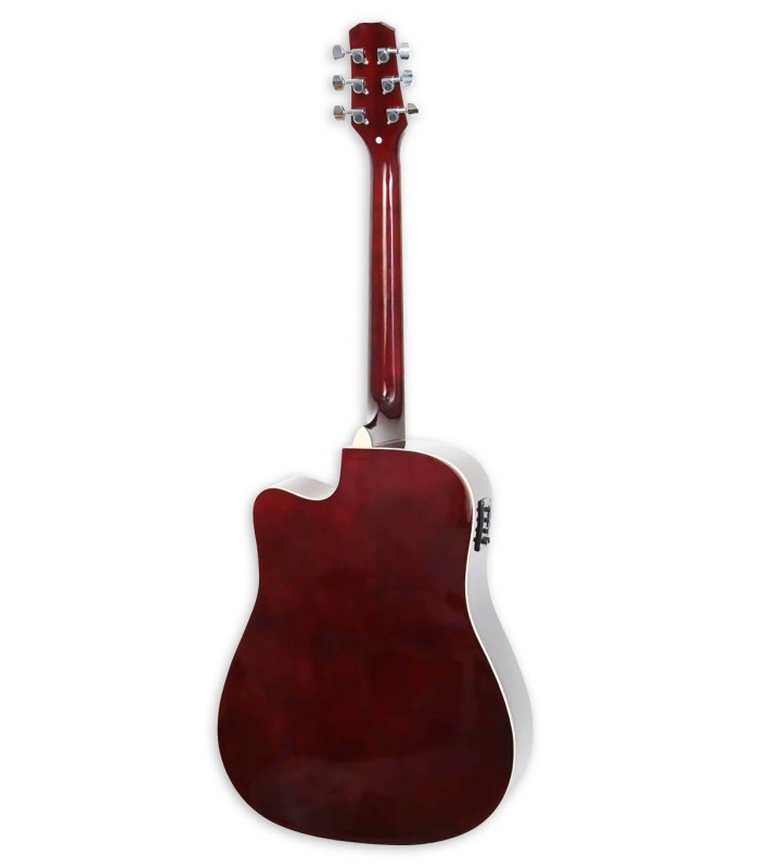 Fondo y aros en tília de la guitarra electroacústica Beckman modelo BKM/DCE-TGB Tigerburst