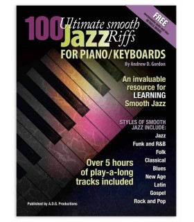 Libro de Andrew D. Gordon, 100 Ultimate Smooth Jazz Riffs for Piano/Keyboards - Vista Portada
