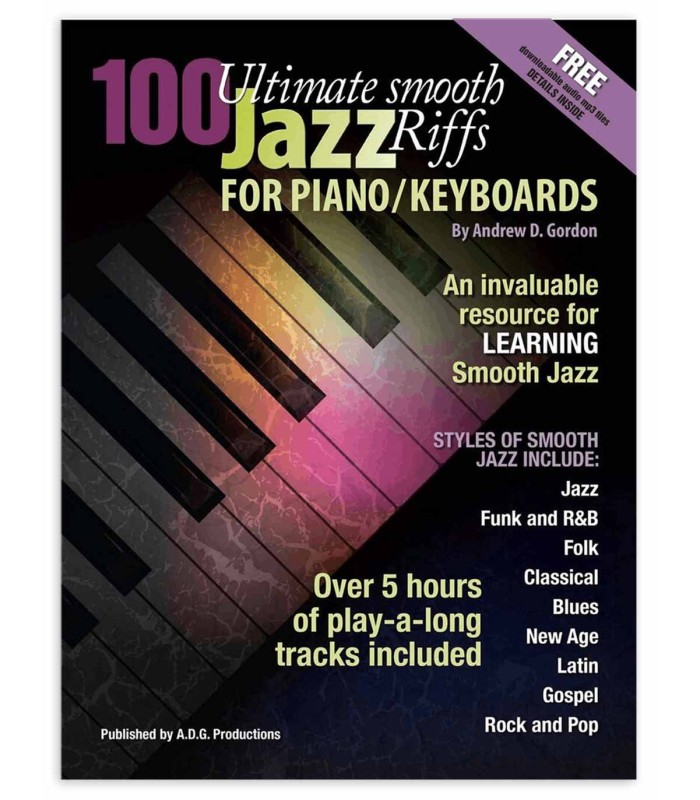 Libro de Andrew D. Gordon, 100 Ultimate Smooth Jazz Riffs for Piano/Keyboards - Vista Portada