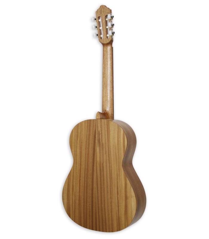 Fundo e ilhargas em mogno da guitarra clássica APC modelo 1S de tamanho 1/2