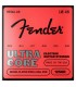 Juego de cuerdas Fender modelo 1250R Nickel Plated Steel Ultracore de calibre 010-046 para guitarra eléctrica
