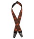 Strap Fender Pasadena Orange Wallflowe in nylon for guitar
