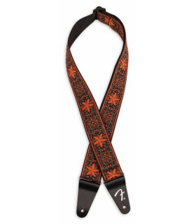 Strap Fender Pasadena Orange Wallflowe in nylon for guitar