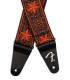 Extremos de cuero de la correa Fender Pasadena Orange Wallflower para guitarra