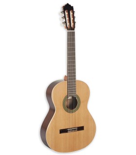 Classical guitar Paco Castillo model 201 of 7/8 size, mate finish and with solid Cedar top - Front View