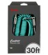 Cabo Fender modelo Contour Coil Cable em Espiral com 9 metros de comprimento e na cor Surf Green (Verde)