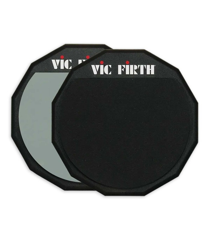 Pad de estudo Vic Firth modelo VFPAD12 de 12" (30.48 cm) de diâmetro com duas faces
