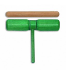 Foto do Bloco de 2 Sons Goldon modelo 33126 Madeira Verde com Batente