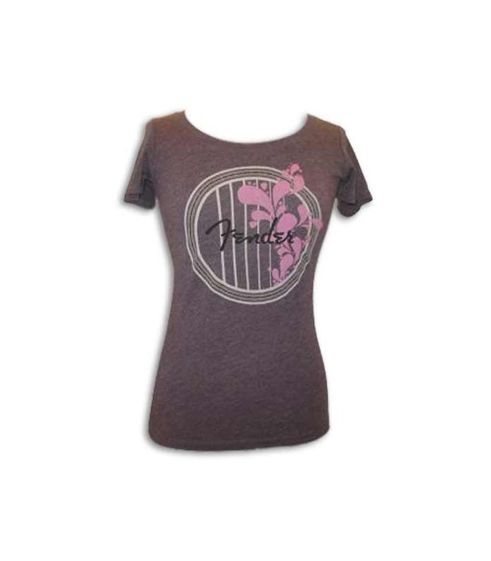 Camiseta Fender Bordeaux Soundhole Señora Size XL