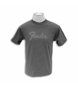 T shirt Fender Cinza com Logo Size M