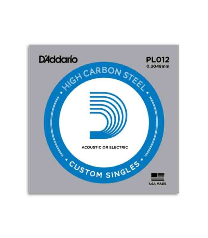 String Daddario PL012 High E Steel Electric or Acoustic Guitar