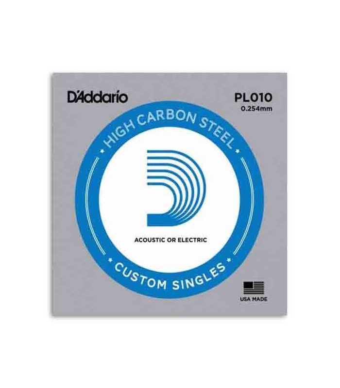 Corda DAddario PL010 para Guitarra Elétrica ou Acústica Aço