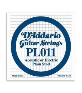 DAddario Electric or Acoustic Guitar Individual String 011 Steel