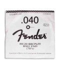 Embalage de la cuerda Fender 040