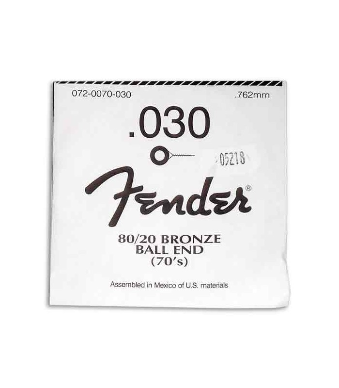 Corda Individual  Fender Guitarra Acústica Bronze 030W