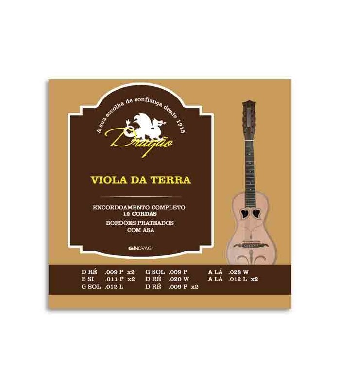Dragão String Set 068 Viola da Terra 12 Strings