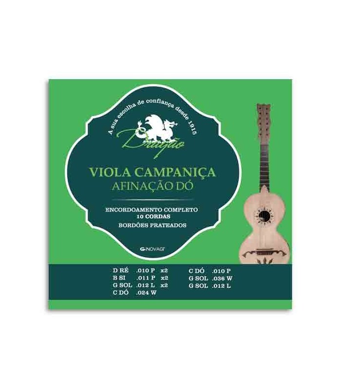 Dragão Viola Campaniça String Set 011 C 10 Strings