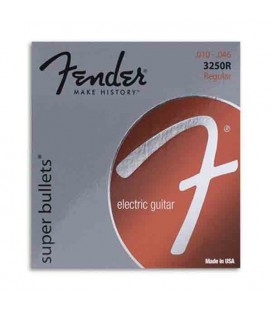 Jogo de Cordas Fender 3250R para Guitarra Elétrica Niqueladas 010