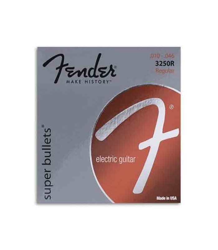 Jogo de Cordas Fender 3250R para Guitarra Elétrica Niqueladas 010