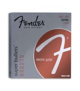 Jogo de Cordas Fender 3250L para Guitarra Elétrica Aço Niquelado