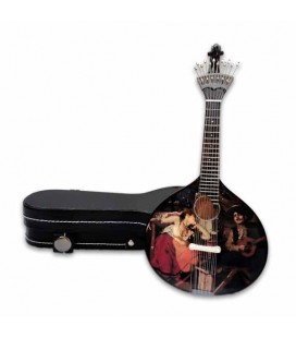 Miniature Artcarmo 519 Portuguese Guitar with Case Fado José Malhoa