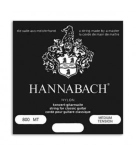 Capa da embalagem do jogo de cordas Hannabach E800MT