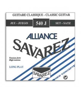 Jogo de Cordas Savarez 540 J para Guitarra Clássica Nylon Alta Tensão