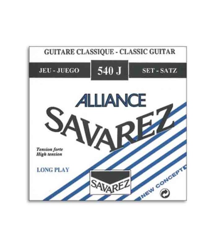 Jogo de Cordas Savarez 540 J para Guitarra Clássica Nylon Alta Tensão
