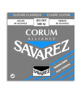 Juego de Cuerdas Savarez 500 AJ para Guitarra Clásica Corum Alliance Alta Tensión