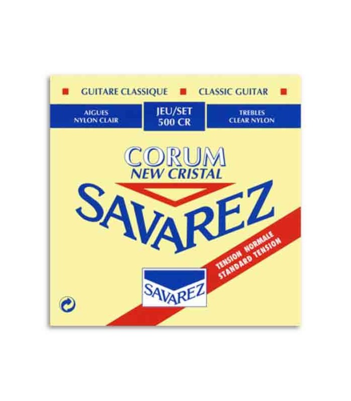Savarez Classical Guitar String Set 500 CR Corum New Cristal Md Tension