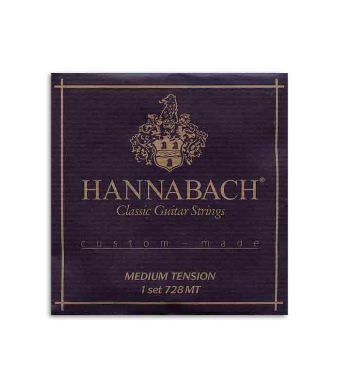 Juego de Cuerdas Hannabach E728MT Guitarra Clásica Nylon Média Tensión
