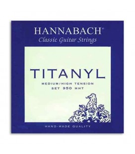 Juego de Cuerdas Hannabach Titanyl E950MHT para Guitarra Clásica Media Alta Tensión
