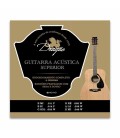 Jogo de Cordas Dragão 023 para Guitarra Acústica Superior Aço Seda Botão