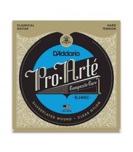Juego de Cuerdas Daddário EJ 46C para Guitarra Clásica Tensión Fuerte Composites