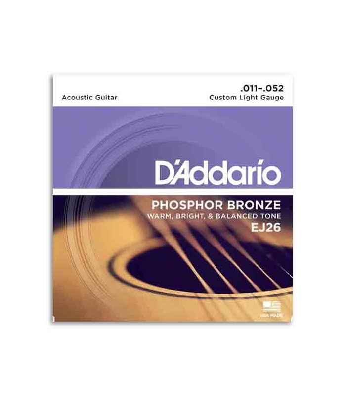 Juego de cuerdas de acero para guitarra acustica AEP-12