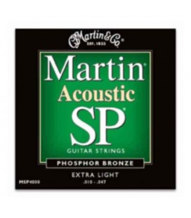 Martin Folk Guitar String Set MSP4000 Phosphor Bronze 010