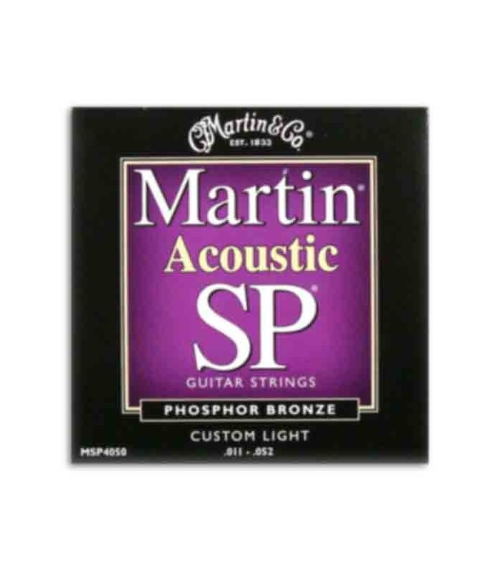 Juego de Cuerdas Martin MSP4050 para Guitarra Folk Phosphor Bronze 010