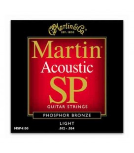 Juego de Cuerdas Martin MSP4100 para Guitarra Folk Phosphor Bronze 012