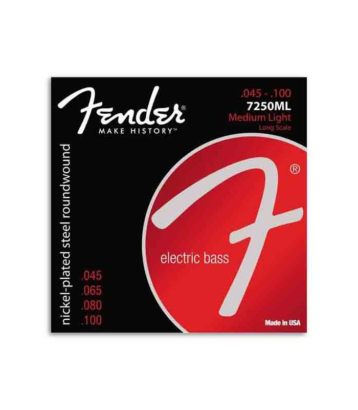 Fender Bass Guitar String Set 7250ML 45 100