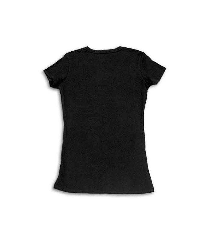 Camiseta Negra Distressed Señora Size XL