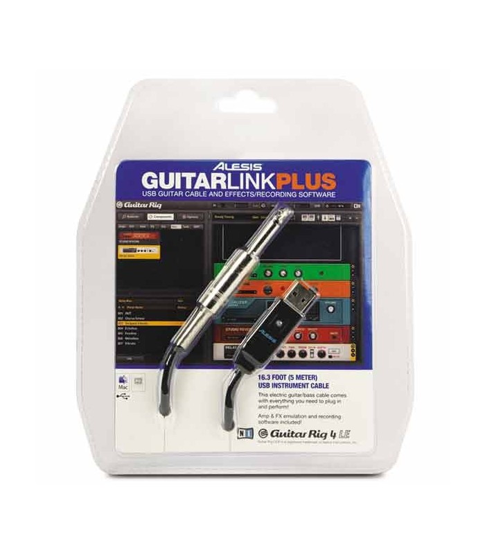 Embalagem do interface Alesis Guitarlink Plus