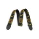Fender Guitar Strap Black Yellow Brown
