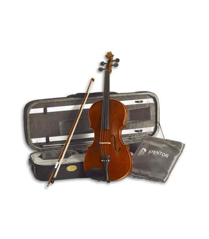 Foto de la viola Stentor Conservatoire con el estuche