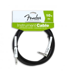 Cabo Fender para Guitarra Preto em L 3M